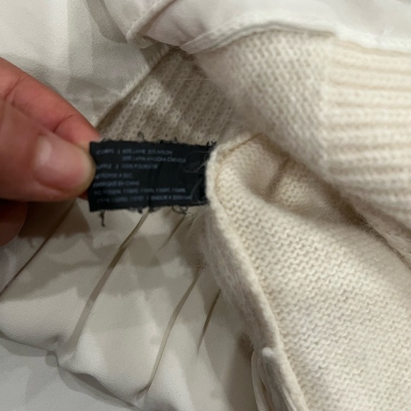 [S]Club Monaco Cream Crew Neck Wool Angora Sweater NWOT - Picture 7 of 7